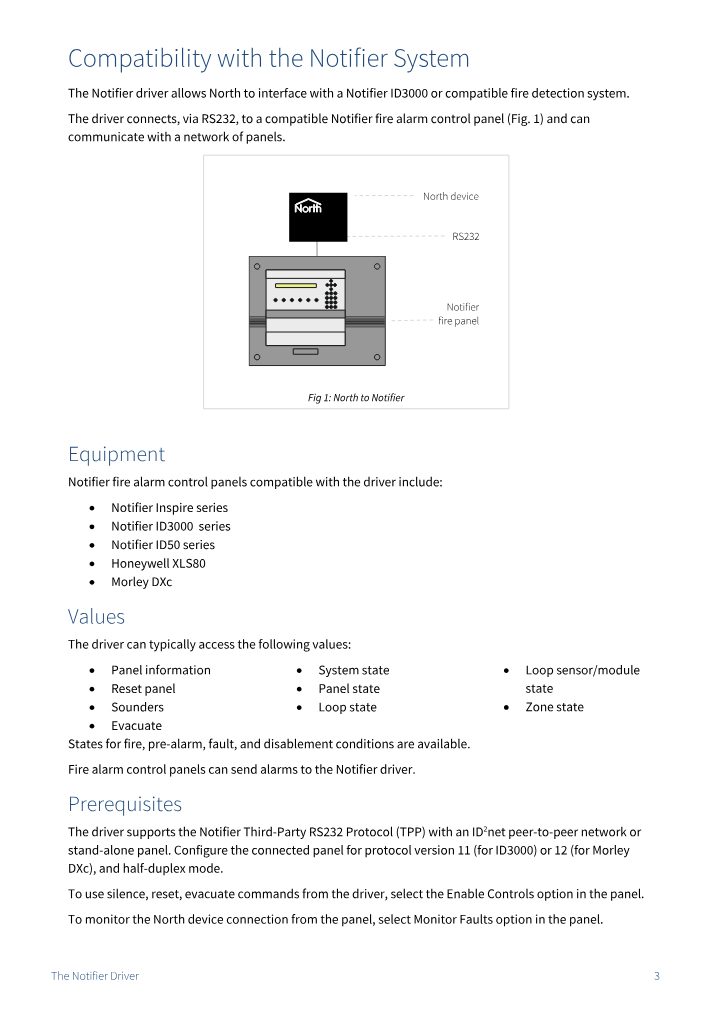 Preview thumbnail of page 3 of the Notifier Driver Manual PDF document.